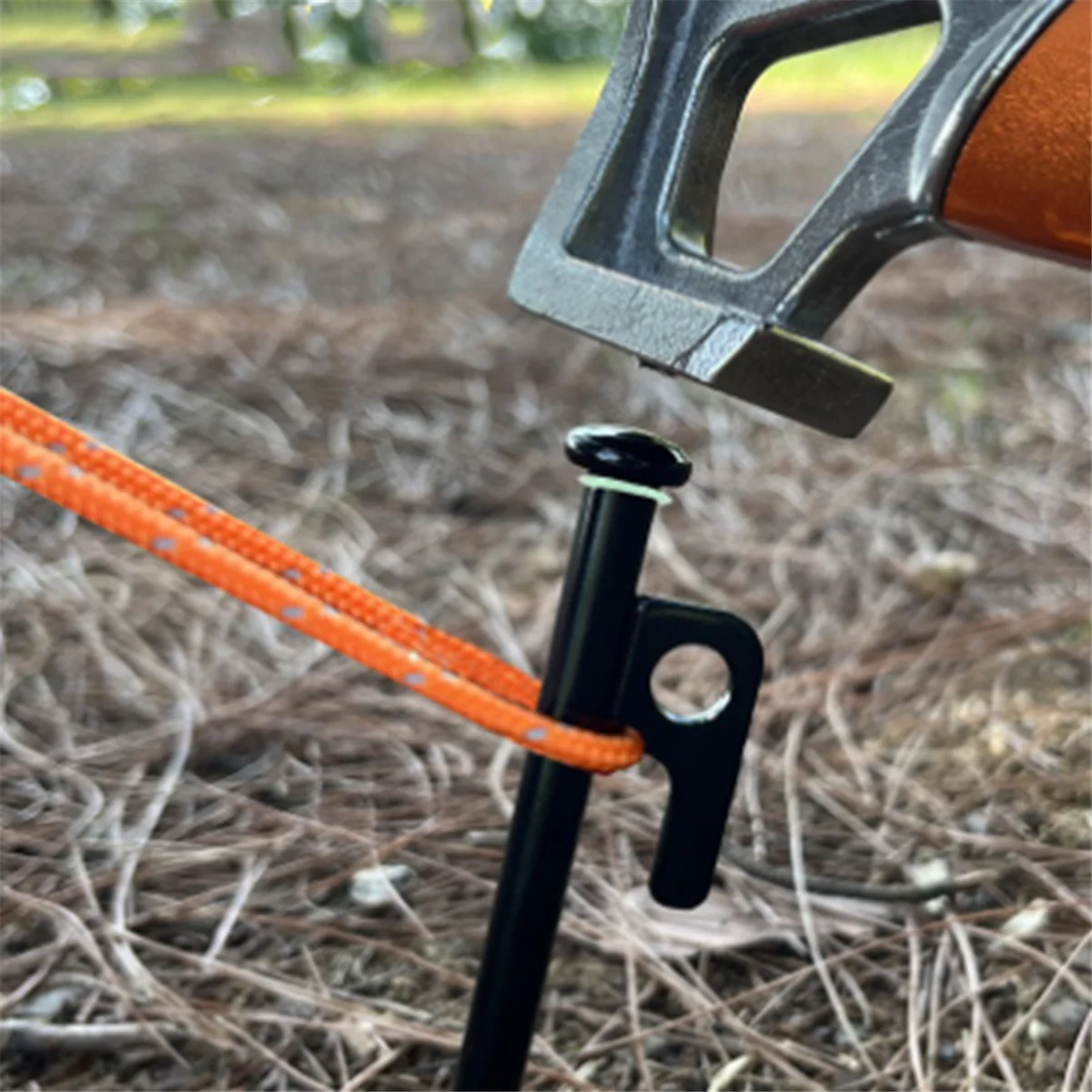 

Portable Tent Stakes Heavy Duty, Yard Stakes Metal Tent Pegs,A
