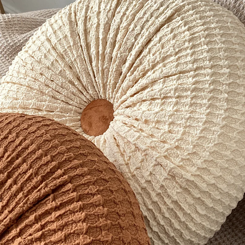 

Handmade Filled Solid Color Cushion for Tatami Chair Bay Window Office Sofa