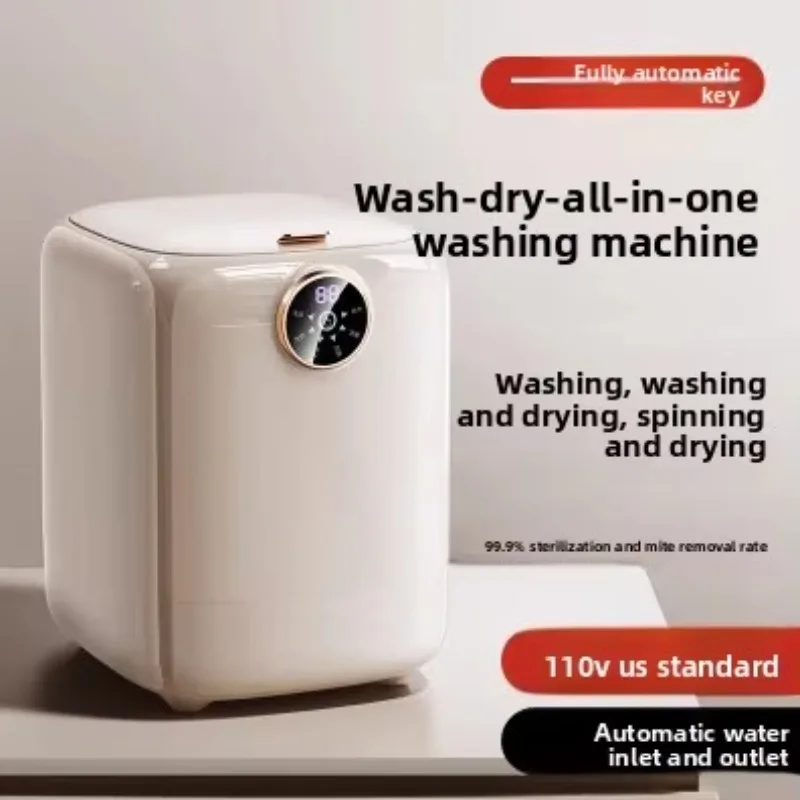 Fully Automatic Mini Washing Machine Drying Mite Removal For Underwear Socks-Small Home Appliance