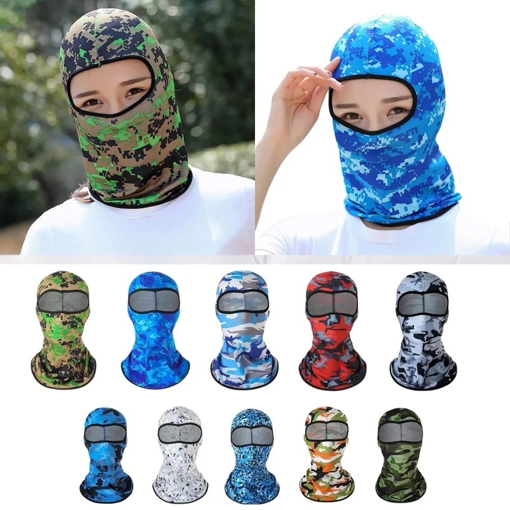 

Balaclava Face Mask Ice Silk Full Cover Hood for Motorcycle Riding UV Protection Outdoor Sports Full Cover Breathable Hood