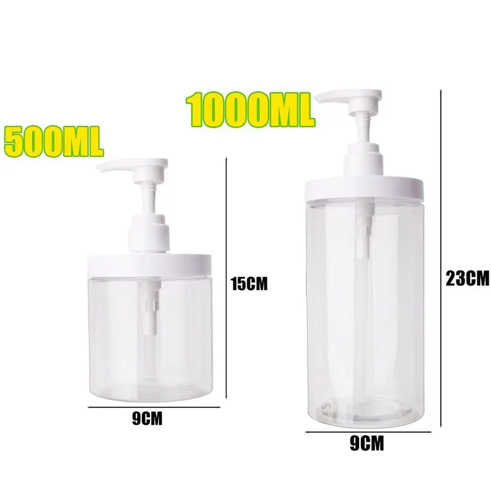 PET 빈 펌프 디스펜서 병 대용량 휴대용 손 세정제 디스펜서 480/500/1000ML 와이드 마우스 프레스 병