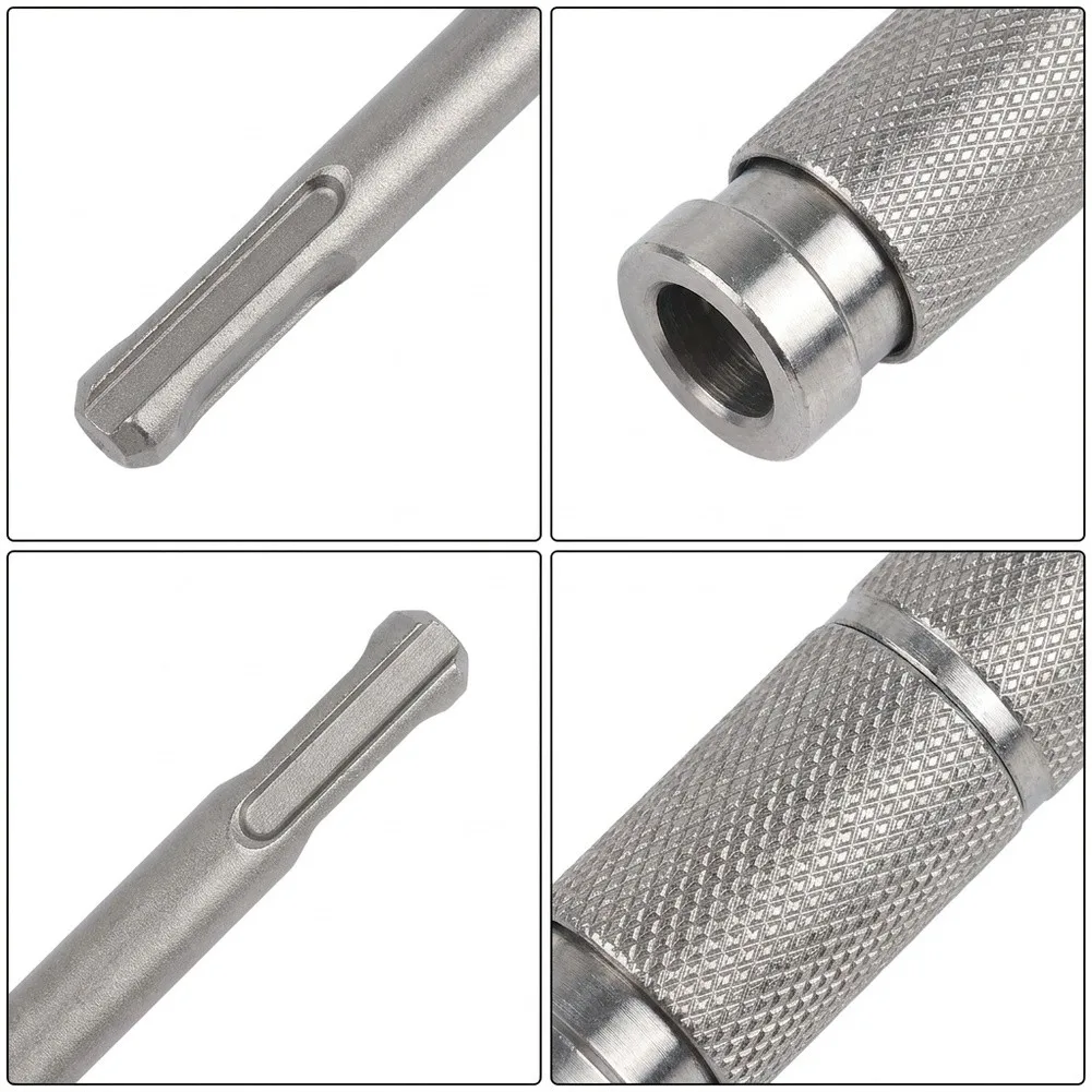 26cm SDS Plus Verlängerungsstange mit Schnellwechseladapter für Bohrhammer, Schaft aus hochlegiertem Kohlenstoffstahl – Detail 10