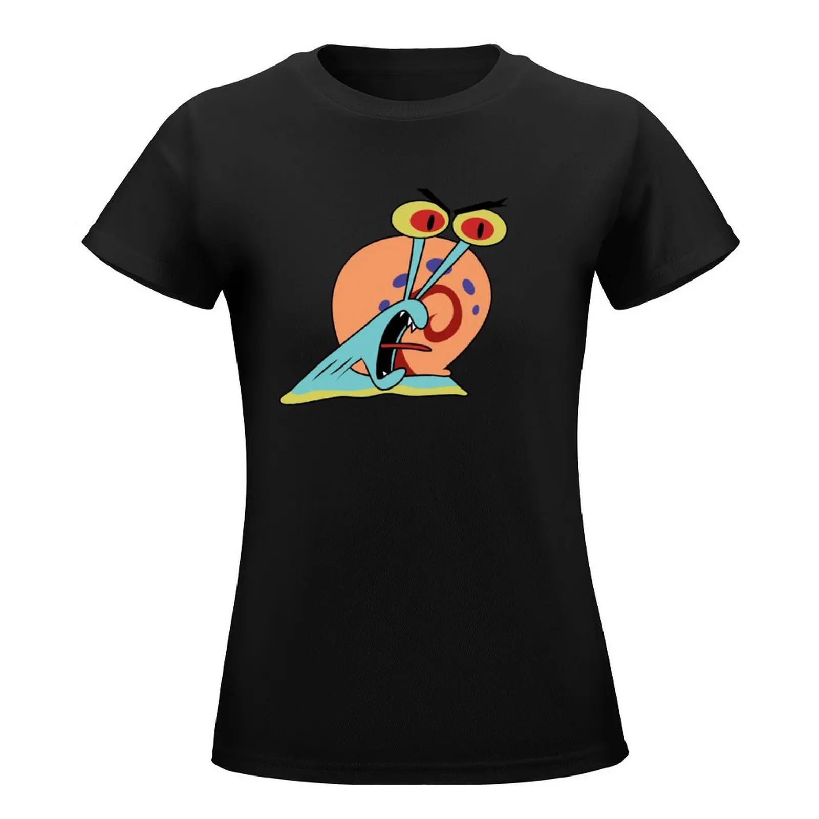 Angry Gary the Snail T-Shirt Short sleeve tee graphics Women's t-shirt