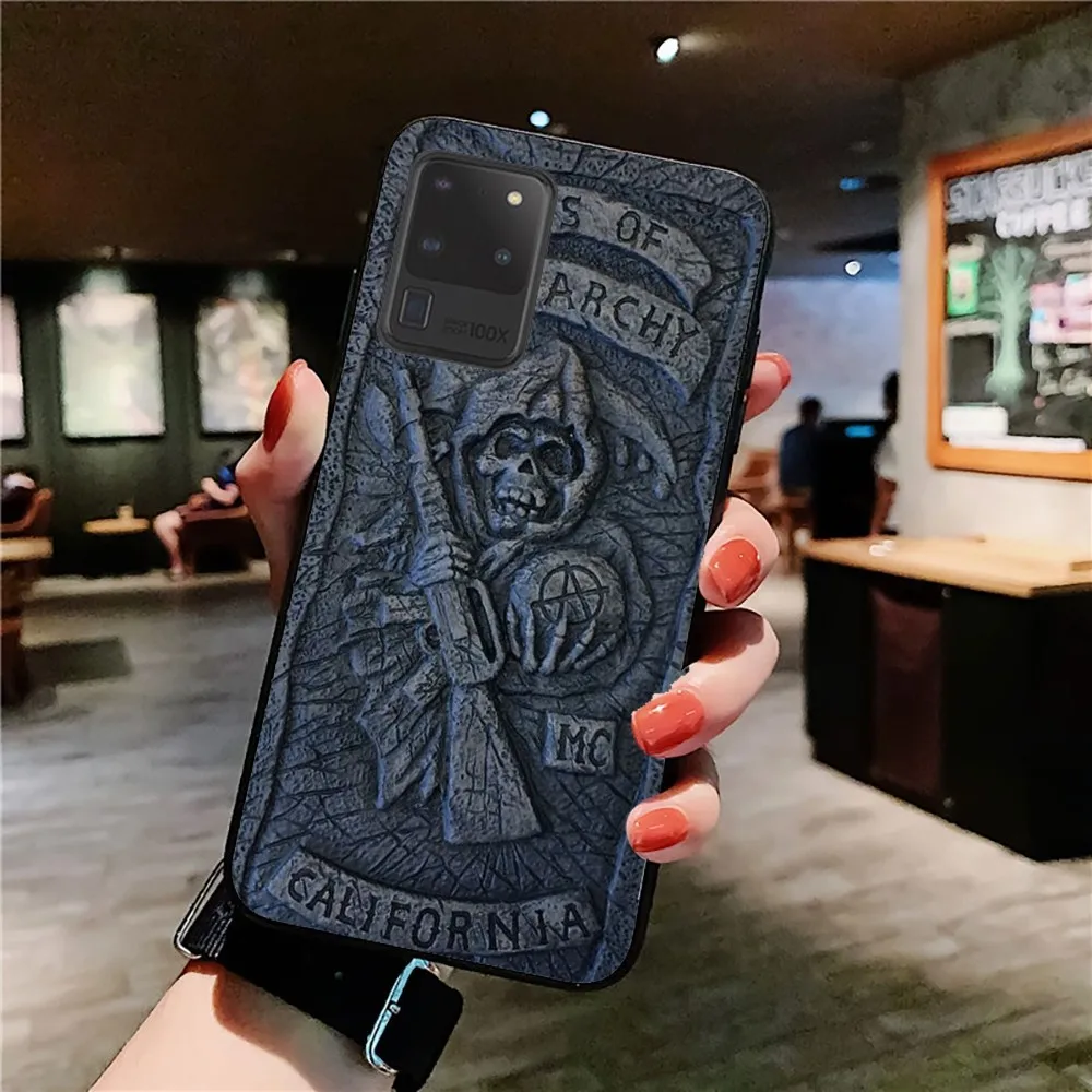 American TV Sons Of Anarchy Phone Case For Samsung S 9 10 20 21 22 23 30 23plus Lite Ultra FE S10lite Fundas