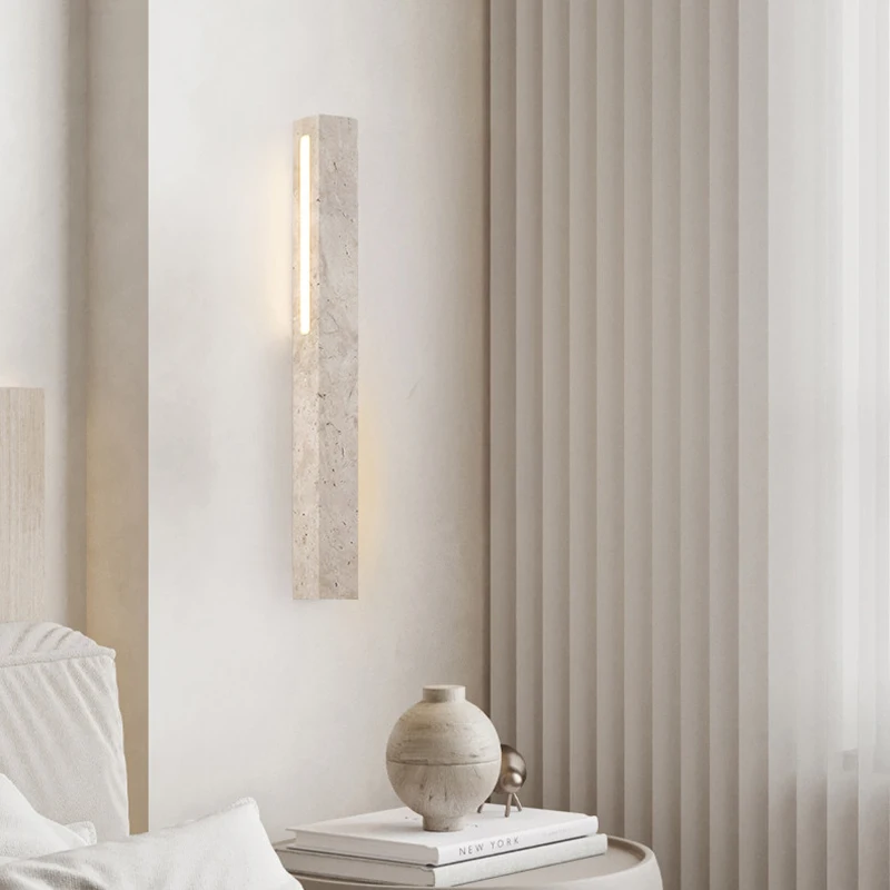 Cuboid Natural Stone LED Wall Lamp Atmosphere Lighting Marble For Foyer Bedroom Aisle Restaurant Hotel Sconce