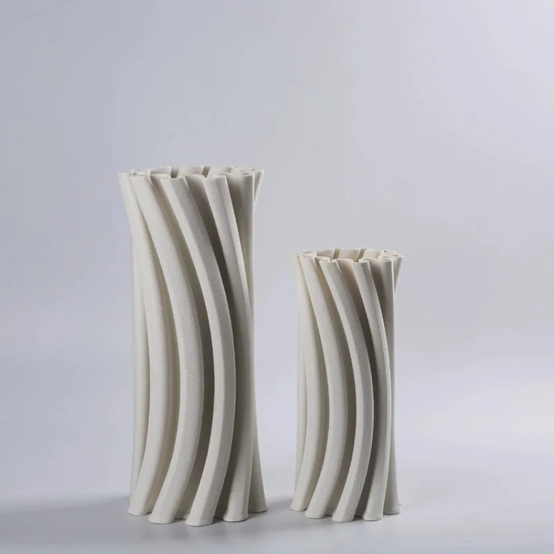 

Ceramic vase White vase Ceramic vase Simple modern creative craftsmanship Ornament decorative flower arrangement