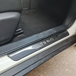 For Forting T5 EVO Door Sill Protector Car Accessories Auto Threshold Scuff Plate Stickers Steel Pedal Trim Styling 2022 2023