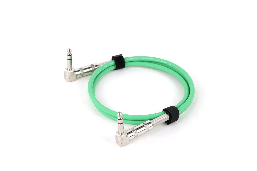 6,35 mm Mono/Stereo-Audio, symmetrisches TS/TRS 1/4 Winkel-zu-Winkel-Lautsprecher-Verstärkerkabel für Gitarrentastatur ‎ Zweikanaliges Kabel 1 Stück – Detail 14