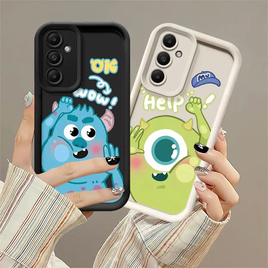 Case For Samsung A54 A52 A14 A53 A12 A13 A23 A71 A34 A51 A13 A33 A15 A32 A22 A55 A24 Silicone Phone Case M-Monsters Inc Shell