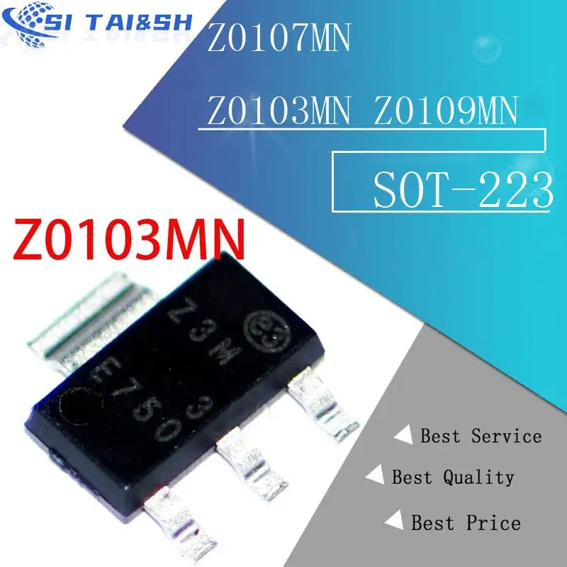 Tiristor Triac original, 10 piezas, Z0107MN, Z0103MN, Z0109MN, 07M, 03M, 09M, Z7M, Z3M, Z9M, nuevo