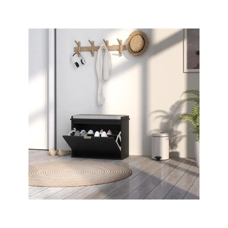 مقعد تخزين - منظم أنيق وعملي للاستخدام المنزلي والمكتبي، مثالي لغرفة المعيشة أو المدخل أو غرفة النوم،
