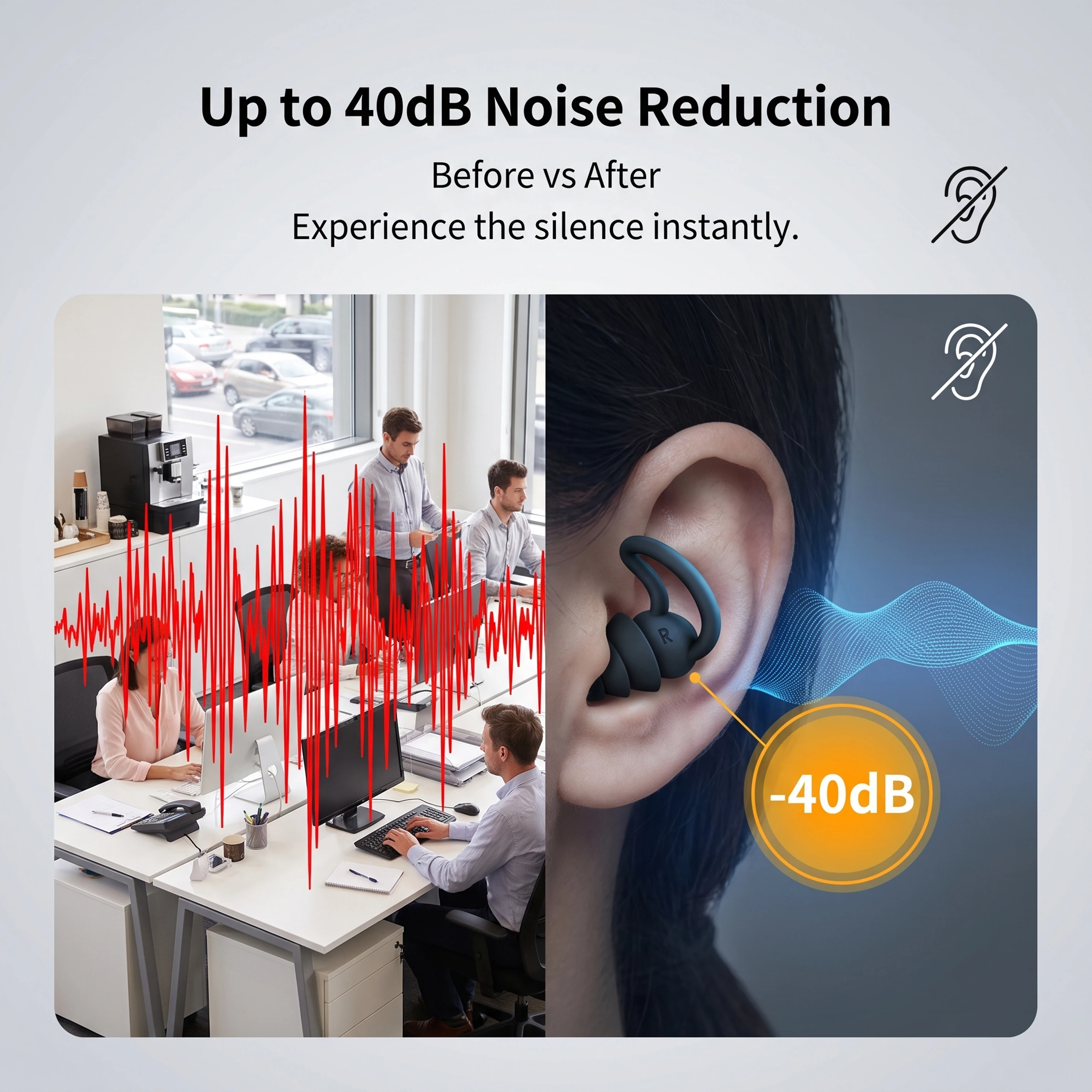 Sleep Noise Reduction Earplug Ear Protection Earplugs Anti-Noise Waterproof Plug For Travel Work Tapones Para Dormir Earplugs