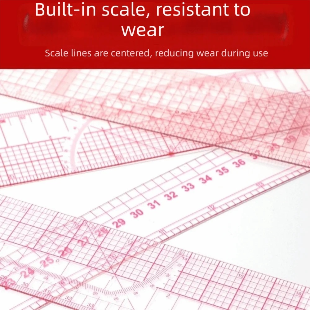 Flexible French Curve Ruler Clear Lines Plastic Dressmaking Ruler Complete Tools High Accuracy Pattern Drafting Ruler