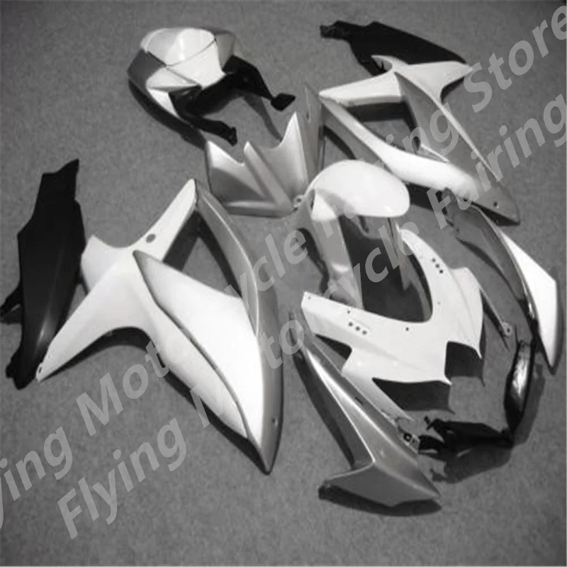 

Обтекатель для G S XR600 750 K8 2008 2009 2010, обтекатель для G S X-R 600 G S X-R 750 08 09 10 инъекция, белый, черный, комплект кузова