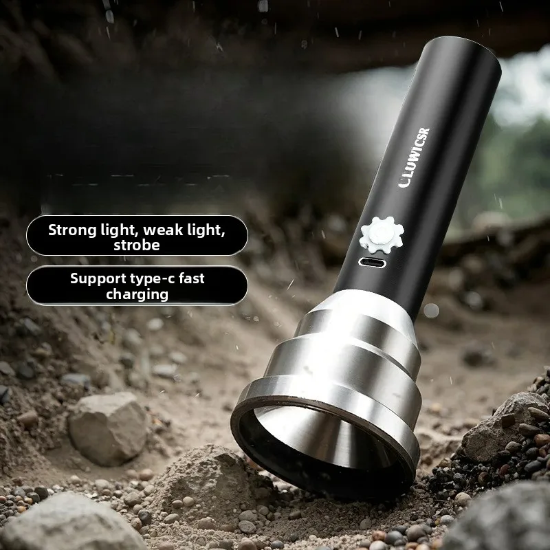 

Светодиодный фонарик высокой яркости, перезаряжаемый, дальнего действия, портативный, для домашнего использования, алюминиевый сплав, наружное и велосипедное освещение