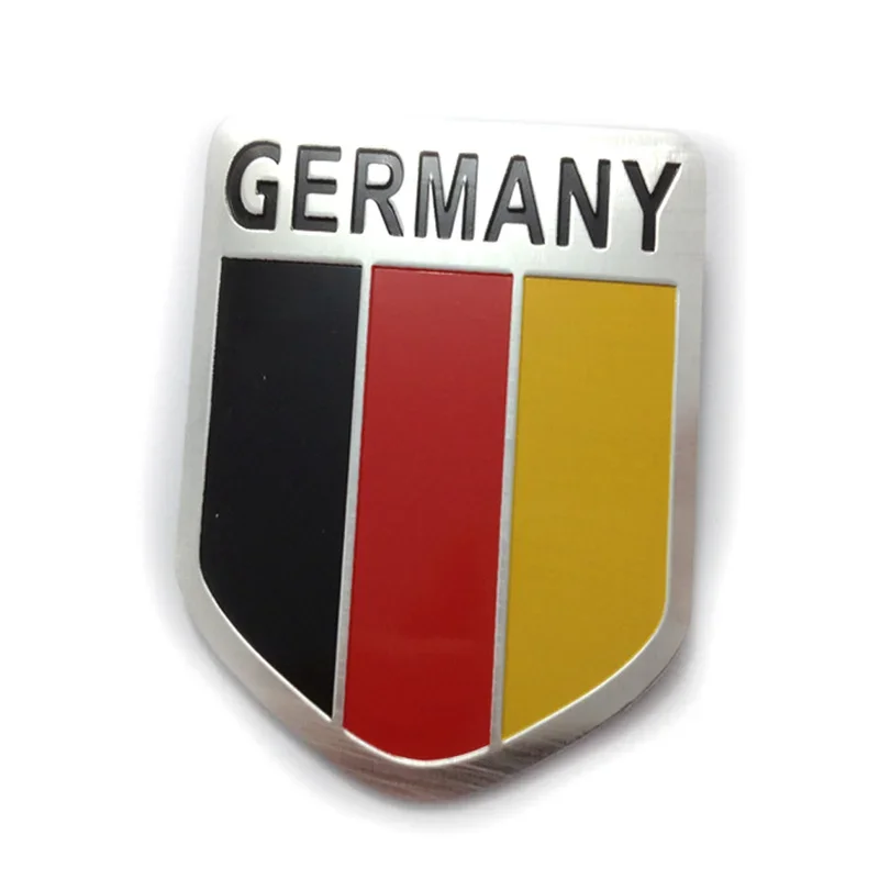 US/UK/Italy/France/ German Metal Flag Emblem Badge Sticker Car Motorcycle Body Logo Decor Decal Waterproof Universal Accessories