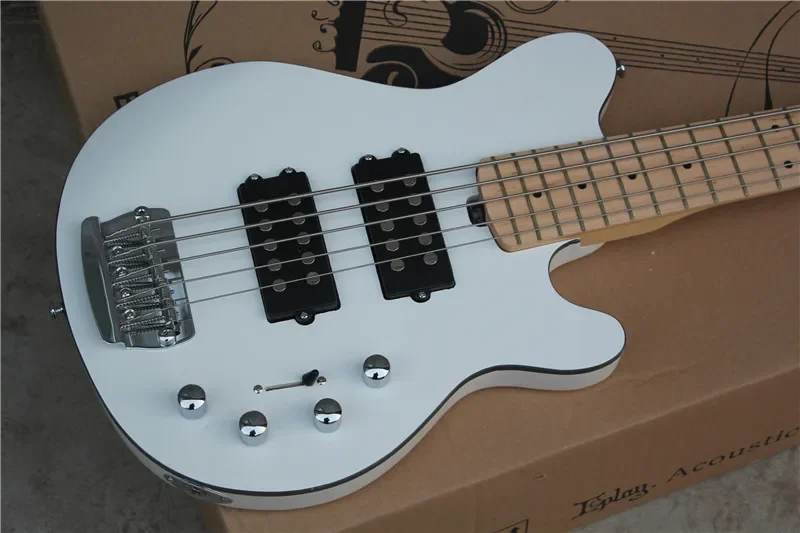 

Musical InstrumentsFactory Custom New White Music Man reflex 5 Strings Bass guitar with active pickups