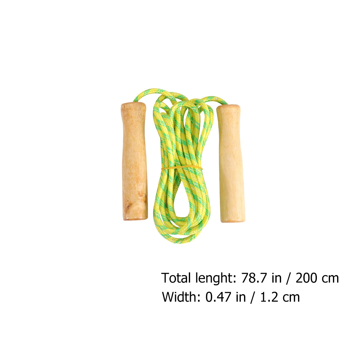 

5Pcs Wooden Handle Jump Rope Lightweight Durable Skipping Rope Portable Exercise Training for Home Sports Exercise Ropes