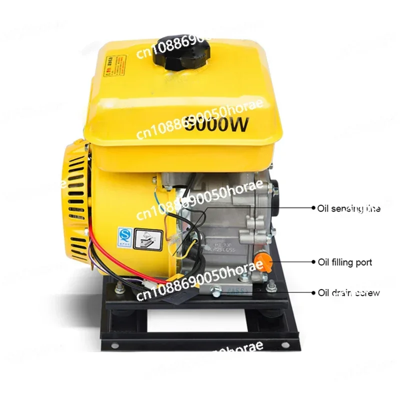 Electric Vehicle Gasoline Generator Range Extender Electric Start Automatic Frequency Conversion Electric Tricycle Generator 7KW