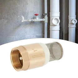 Brass Foot Valve DN25 With Check Valve Stainless Steel Basket Suction Basket 1 Inch Internal Thread Foot Valve 25 Mm