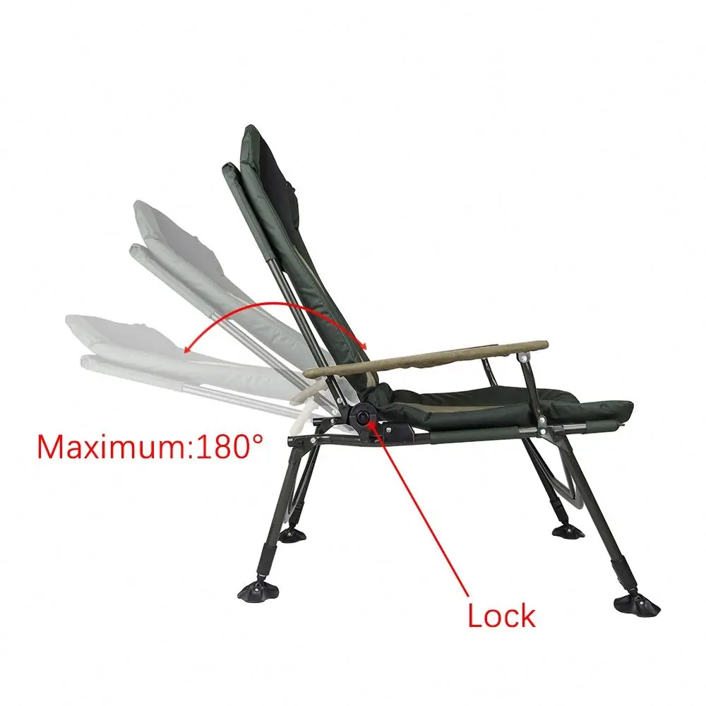 New Gray Green Winter Roughened Outdoor Carp Fishing Chair Folding Portable Fishing Tackle