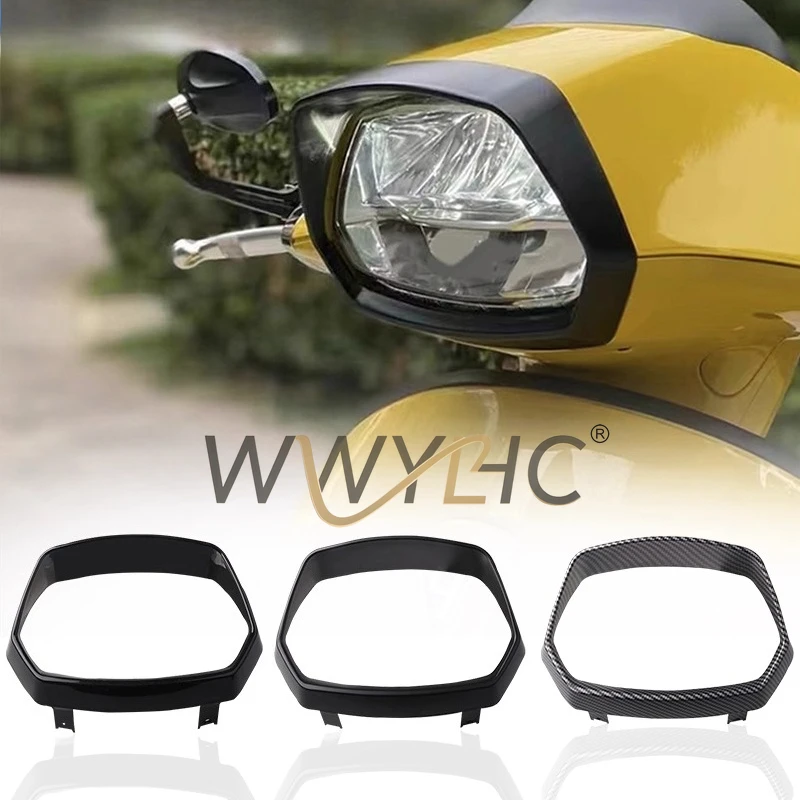 

Подходит для VESPA Sprint 150, черный туман, гальванический водный перевод, большой абажур, рамка фары, черненое кольцо фары