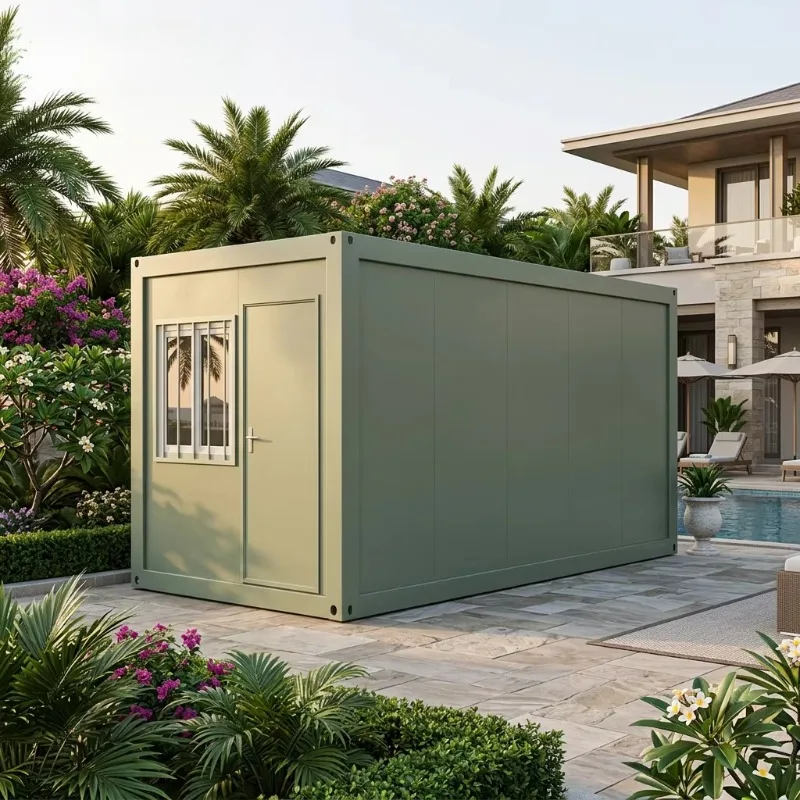 ContainerHouse with External Cladding ForLuxury Appearance and High End Resort Modular Prefabricated Living Pods Customized
