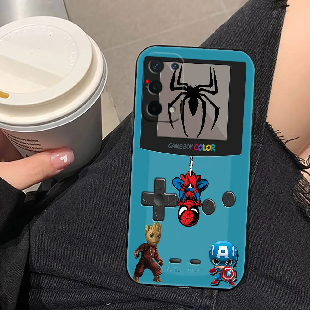 G-Game-Boy الرجل العنكبوت الحديدي غطاء جراب هاتف ل ممن لهم رينو 14 14F 13 13F 12 11 11F 10 8 8T 7Z 7 6 5 5F 4 4F لايت برو زائد