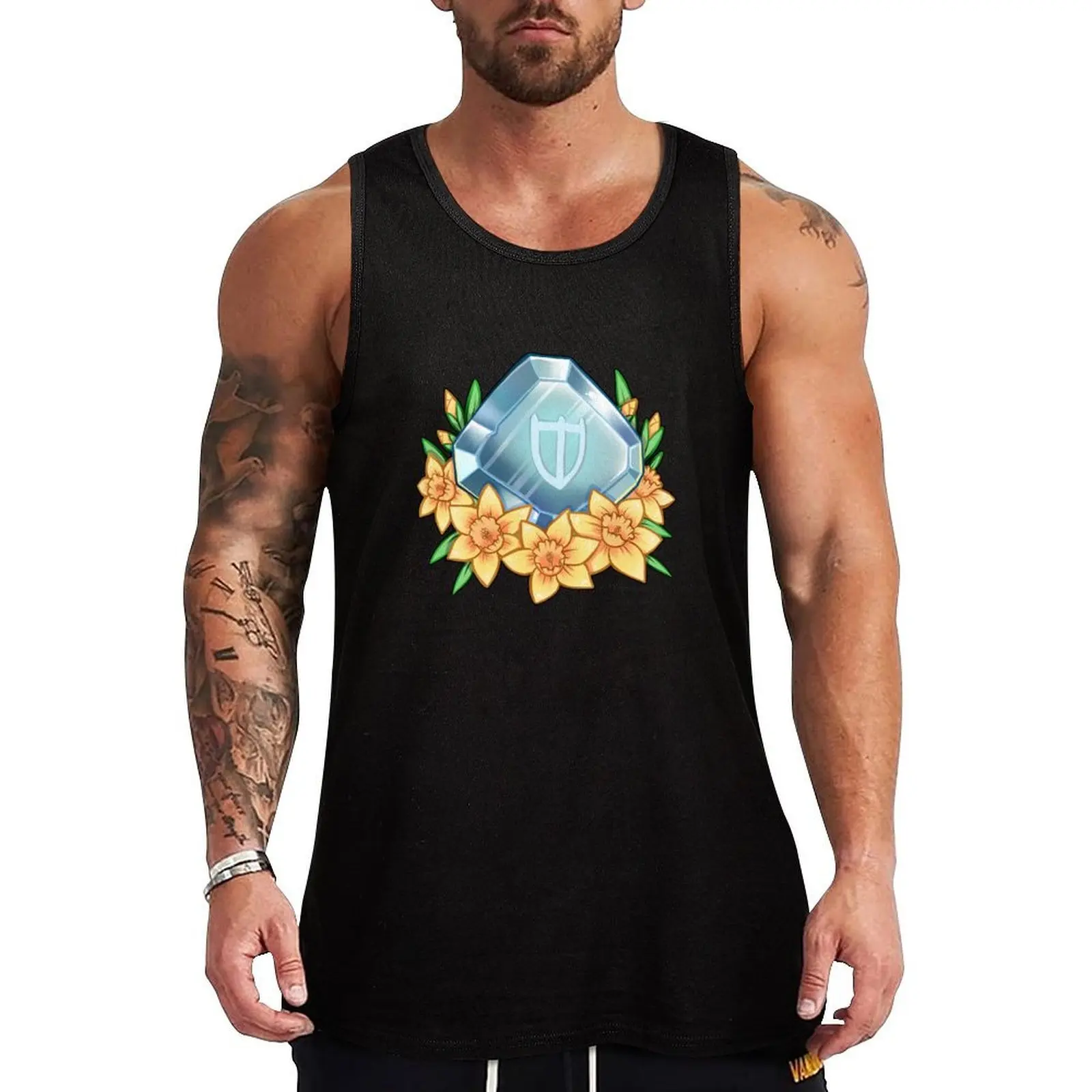 FFXIV Job Stone - PLD Tank Top Street Hip Hop Tank Top Casual Sleeveless Wear