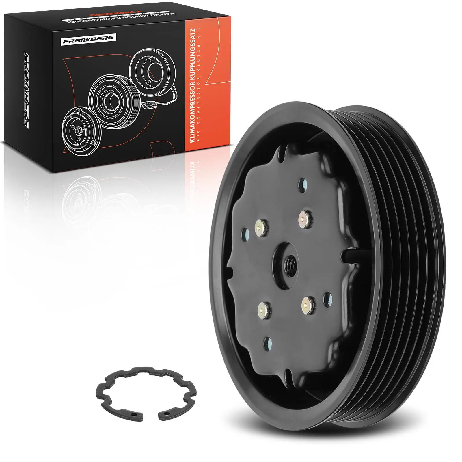 Frankberg 1x Magnetische Koppeling Airco compressor voor VW Golf 4 5 6 Passat EOS Audi A1 A3 A4 A6 TT 8E0260805S 98348