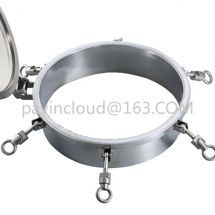 

304 Stainless Steel Pressure Manhole Cover round Pressure-Resistant Manhole Door Reactor Tank Observation High Pressure