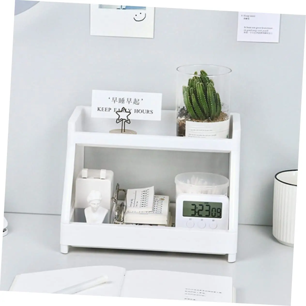 Storage Rck Multi-layer Office Desk Storage Rack Minimalist Dormitory Desktop Cosmetics Sorting Rack Storage Rack