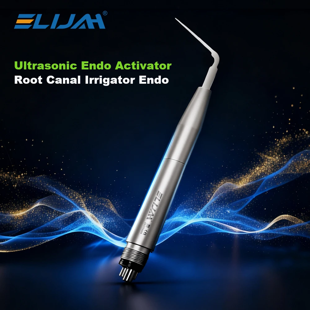 

ELIJAH стоматологический 2/4 отверстия воздушный скалер наконечник ультразвуковой эндоактиватор корневых каналов с 5 шт. насадками очиститель зубов стоматологические инструменты