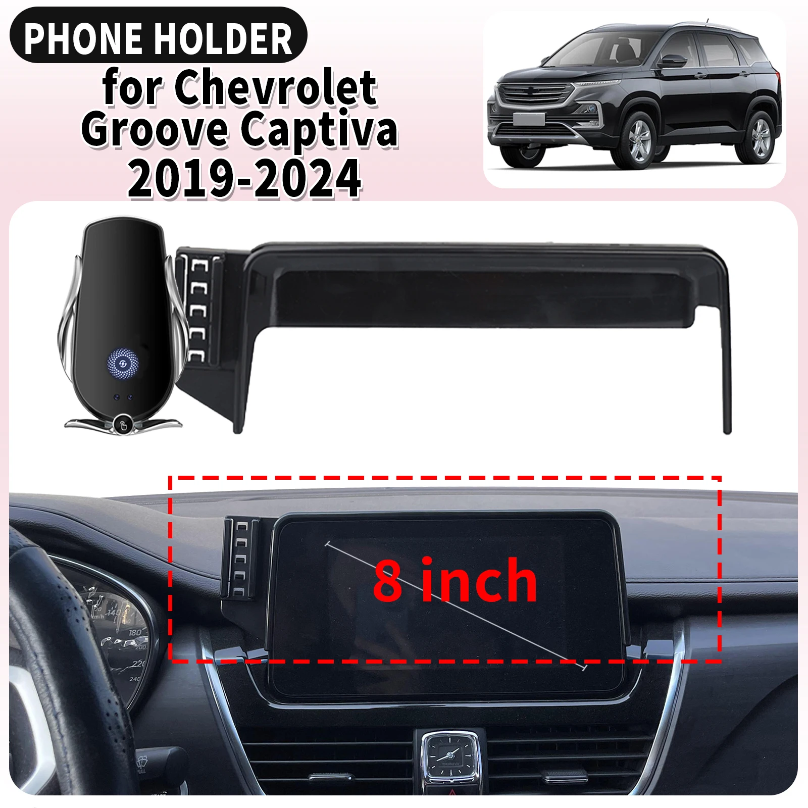 

fit for Chevrolet Groove Captiva 2019-2024 Screen Base Mount Phone Holder Dedicated Clip-On Navigation Bracket Car​​ accessoires