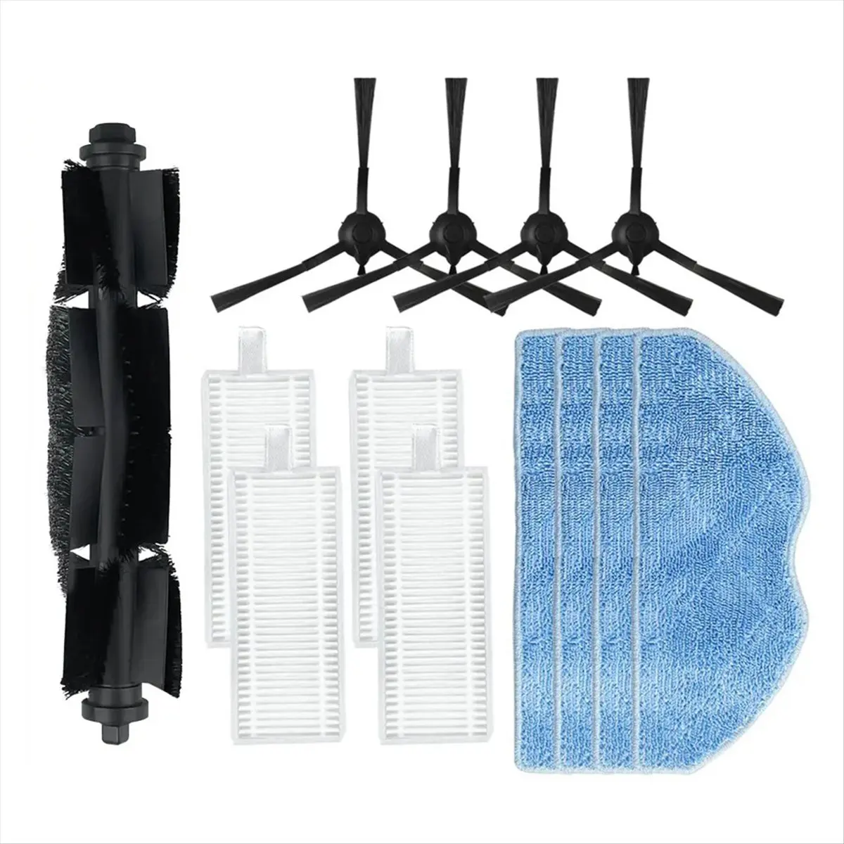 A62K For Choice R2 / R2 Plus Robot Vacuum Cleaner Roller Side Brush Hepa Filter Mop Cloths Rag Accessories Spare Kit