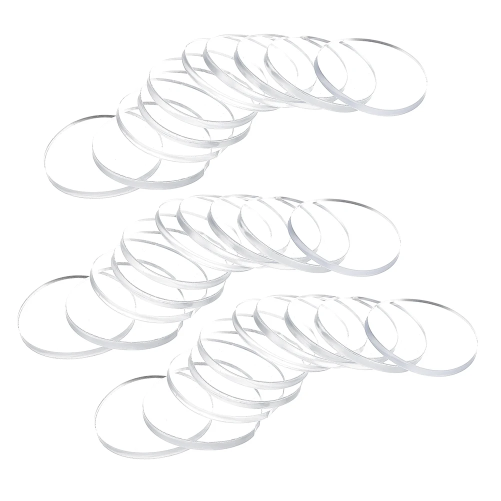 

30pcs Anti-Slip Rubber Spacers For Glass Tables Coffee Table Bumpers Clear Cushioning Pp Spacers For Furniture Legs Countertop