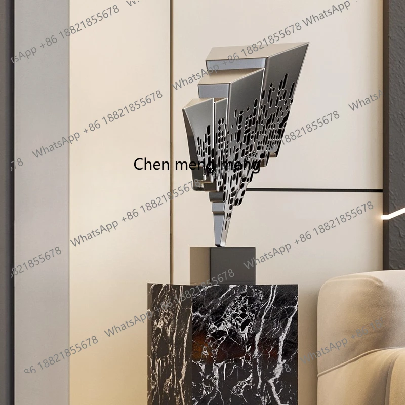 

Hotel lobby art ornaments floor-to-ceiling abstract sculptures high-end entrance decorative handicrafts