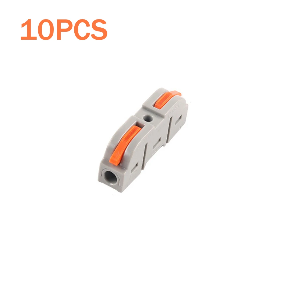 10PCS Nut Terminal Block Compact Electric Cable Connector 1/2/3/4/5 In 1/2/3/4/5 Out Flame Retardant PC Wire Terminal Connector