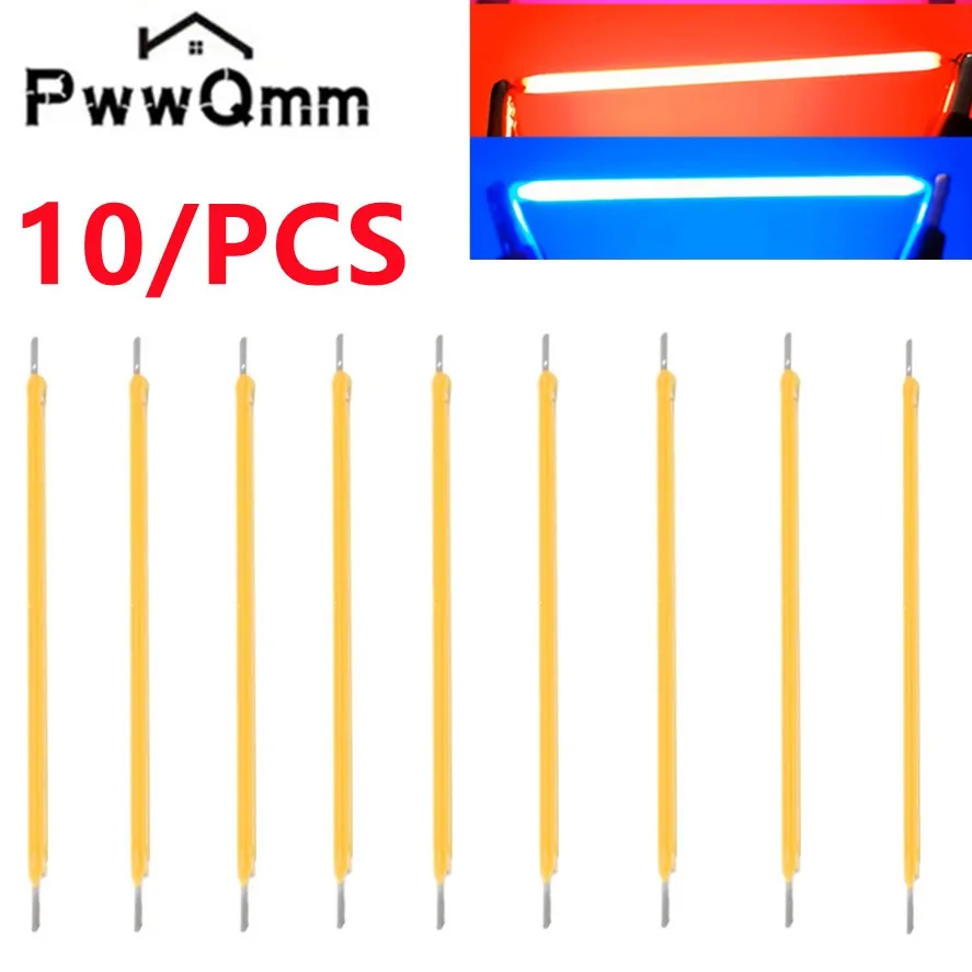 10 Pcs 3V COB LED Filament Edison Bulb Lamp Parts Incandescent Light Diodes Accessories Multicolour Holiday Lighting Decoration