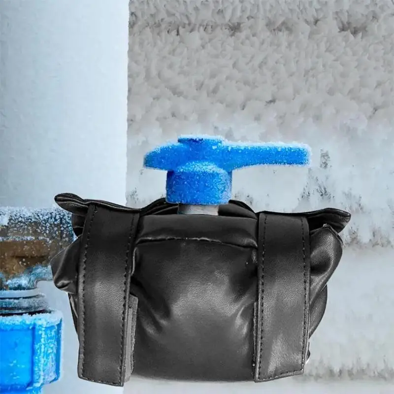 مقاوم للماء في الهواء الطلق الشتاء صنبور يغطي قابلة لإعادة الاستخدام الأنابيب العزل بولي Leather الجلود معزول صنبور الجوارب قابلة لإعادة الاستخدام حامي صنبور المياه