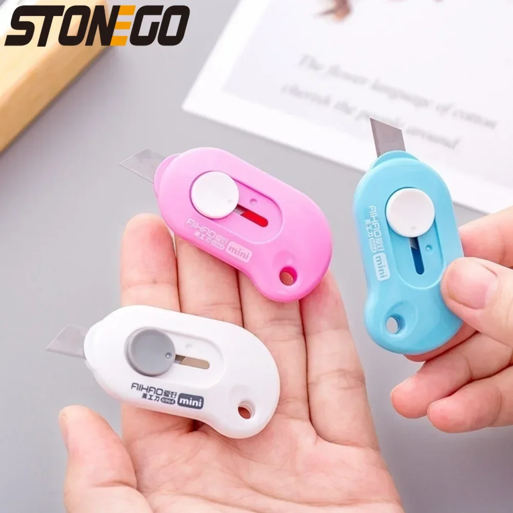 

Портативный мини-нож для вскрытия конвертов и резки бумаги, многофункциональный канцелярский инструмент для офиса и распаковки