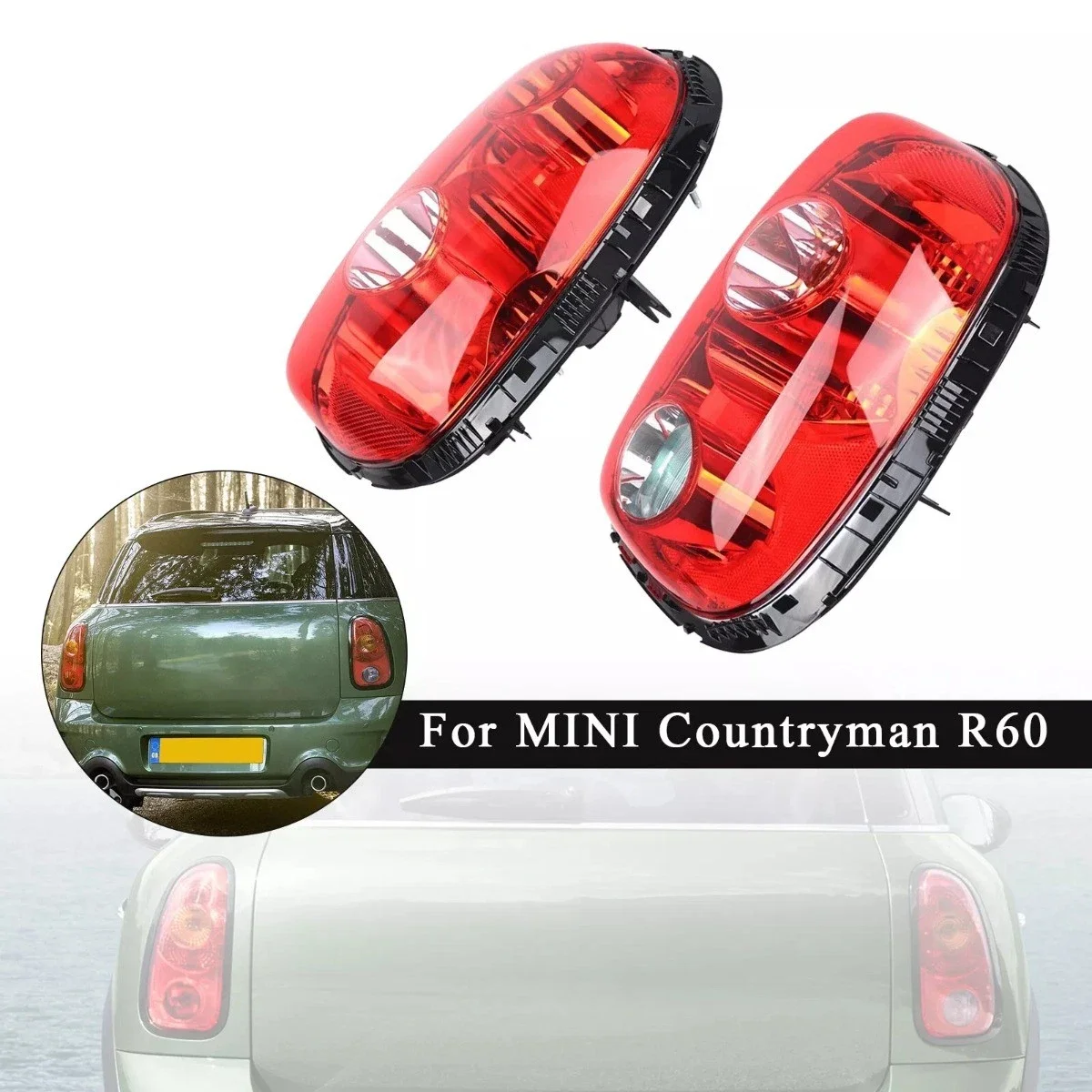 For MINI Countryman R60 10-16 63219808149 Left Right Side Car Rear Tail Signal Light Housing Taillight Lamp Shell Without Bulbs