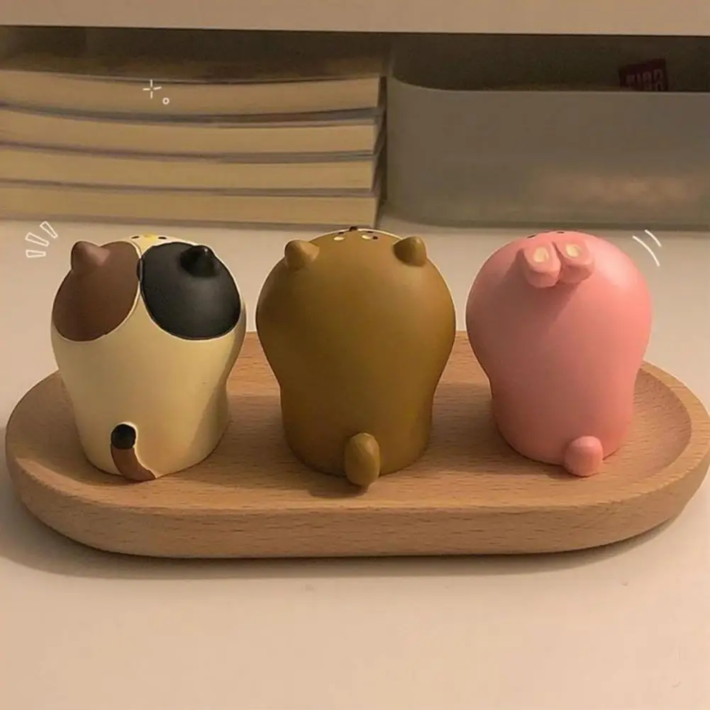 Japanese Office Desktop Ornaments Cute Open-mouthed Cat Pen Holder Pen Holder Resin Holder Desktop Organizer Stand For Students