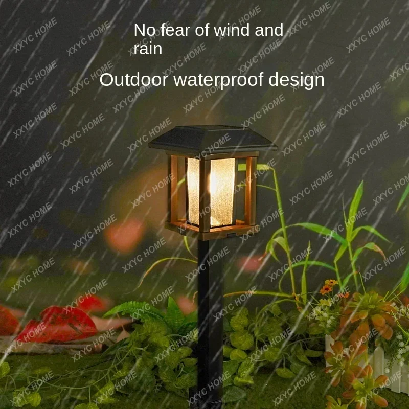 Retro Induction Lamp Outdoor Waterproof Balcony Light Home Ornamental Floor Outlet Garden Lamp Garden Lawn Street Lamp Fairy