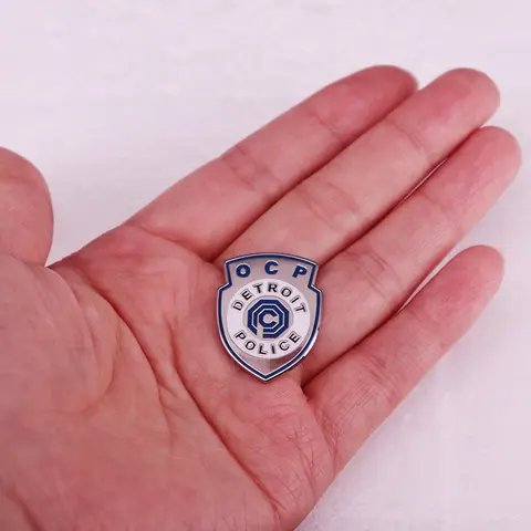 RoboCop Detroit-polisen Hård Emalj Pin Uniform Badge Film Smycken 10 best sales Robocop-cosplay - №10