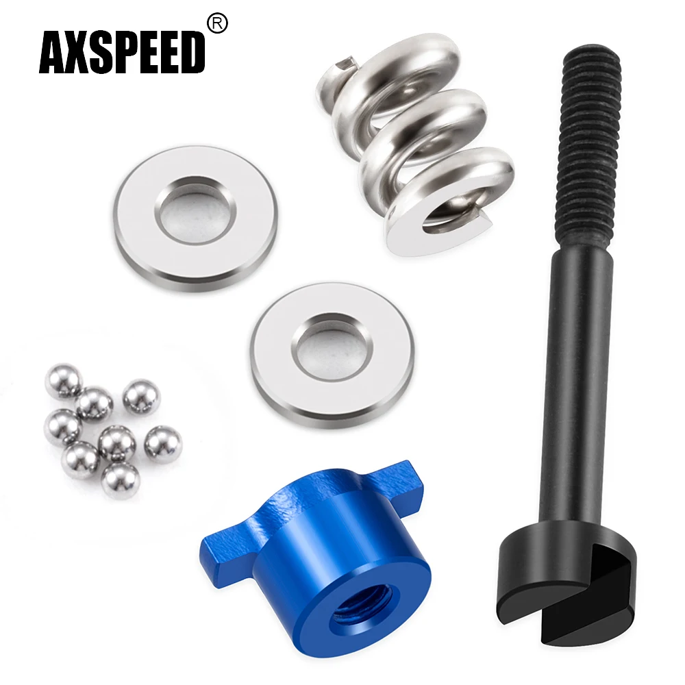Conjunto de porca e parafuso diferencial de metal AXSPEED para Tamiya TD4 Buggy 1/10 RC Car Upgrade Parts Acessórios