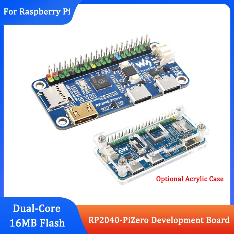 

Raspberry Pi RP2040-PiZero на базе RP2040, совместим с Raspberry Pi ZERO, макетная плата 16 Мб Flash Dual-Core DVI Interfac