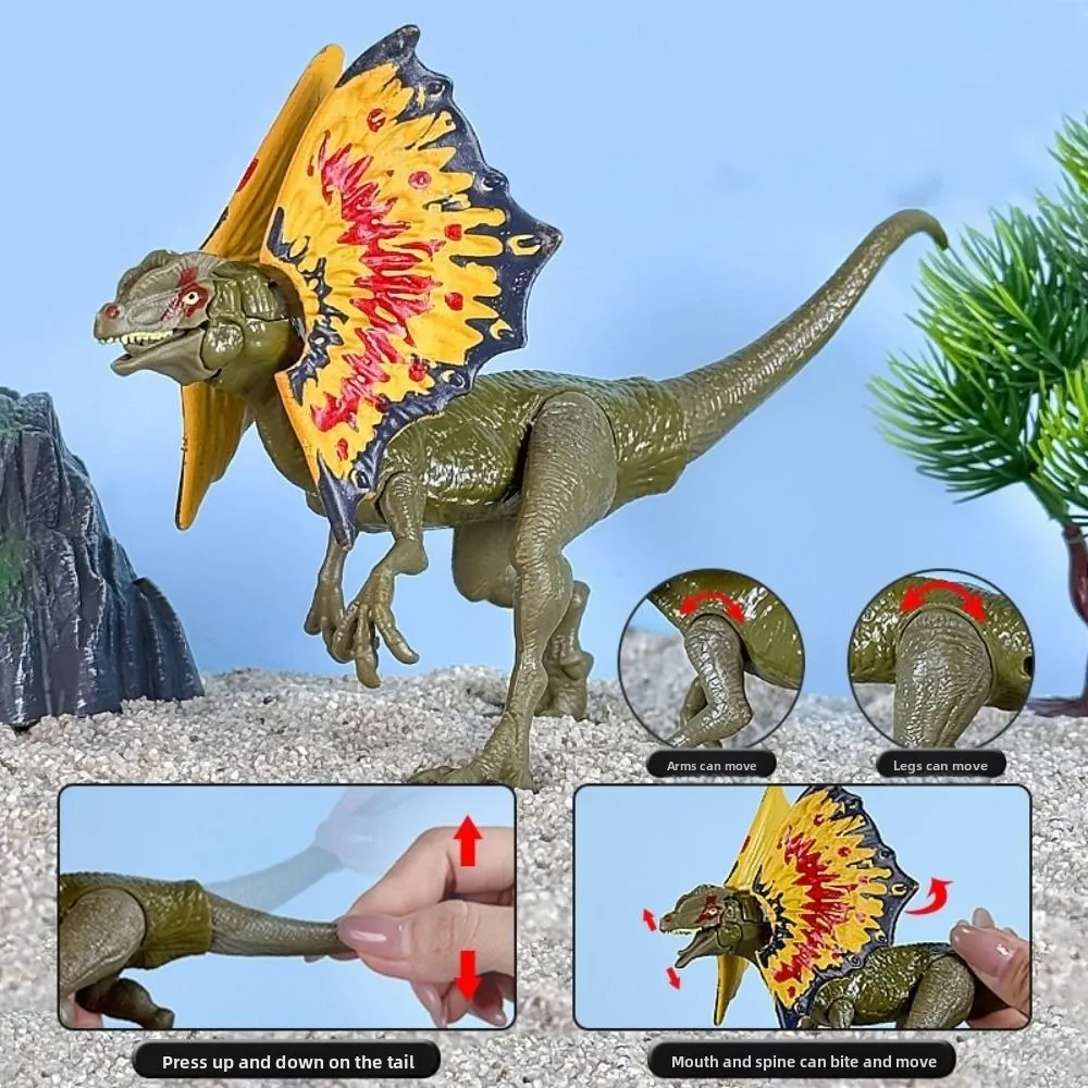 Plastic Simulation Dinosaur Action Figures Handmad Joints Movable Realistic Dinosaur Model Funny Ornament