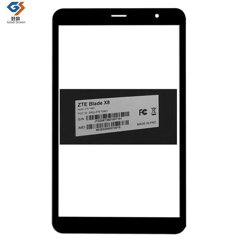

New For 8Inch Zte Blade X8 4G Tablet PC Capacitive Touch Screen Digitizer Sensor External Glass Panel Model X8 II Pro