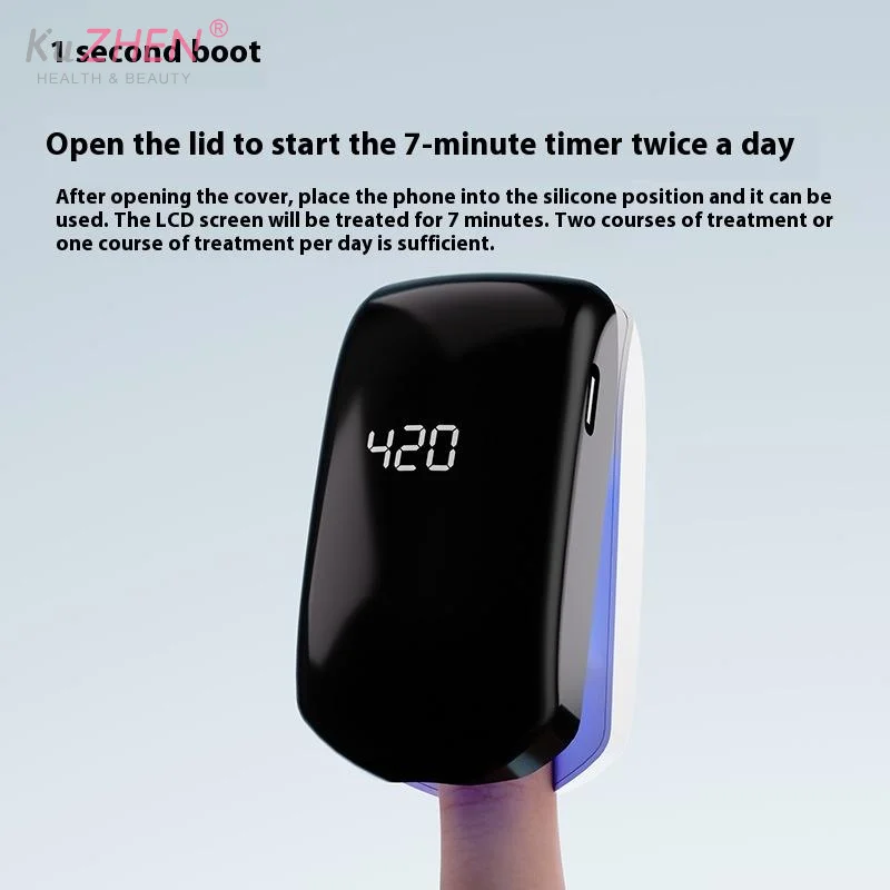 1PCS Dispositivo per il trattamento dei funghi delle unghie 905nm Luce a infrarossi 460nm Luce blu 7 minuti Trattamento delle unghie Riparazione Onicomicosi Cura del piede